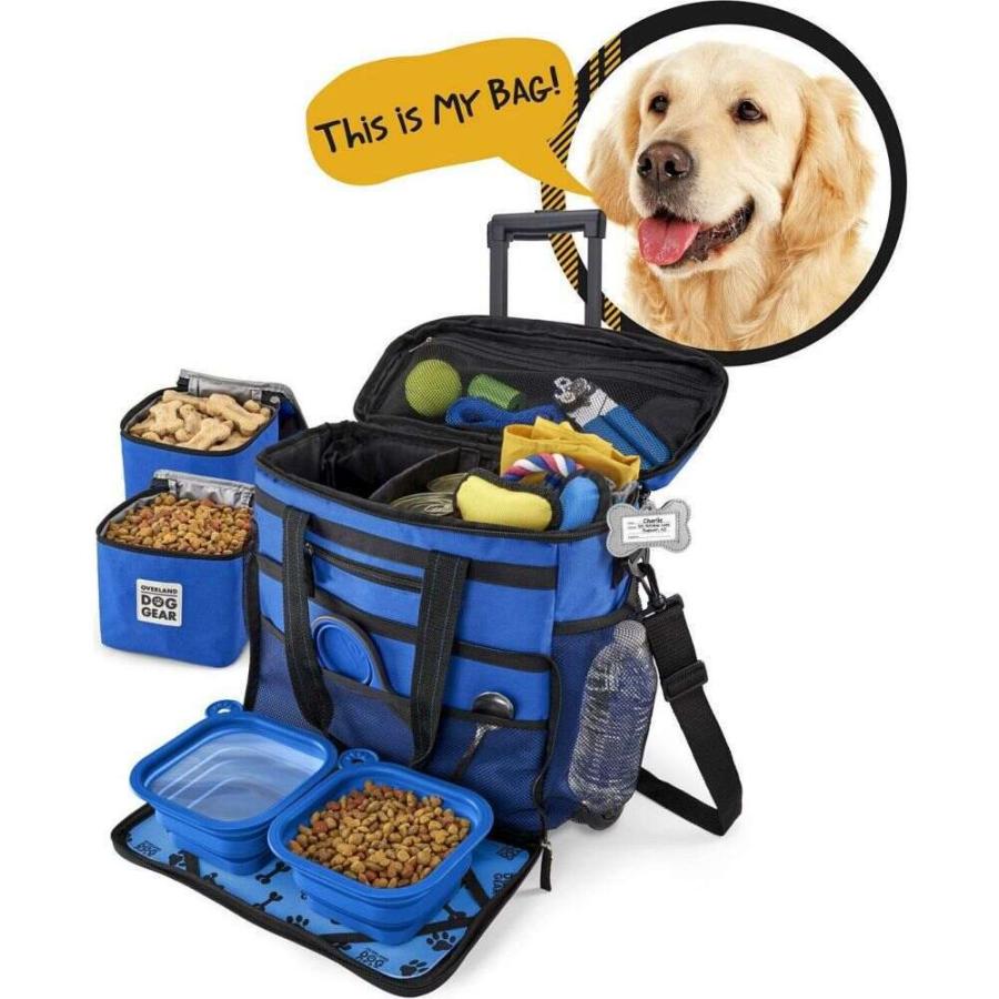 売れ筋がひクリスマスプレゼント Bag Black Away Week Rolling Gear Dog 食器 フードボウル 犬用品 ペットグッズ オーバーランド Overland その他