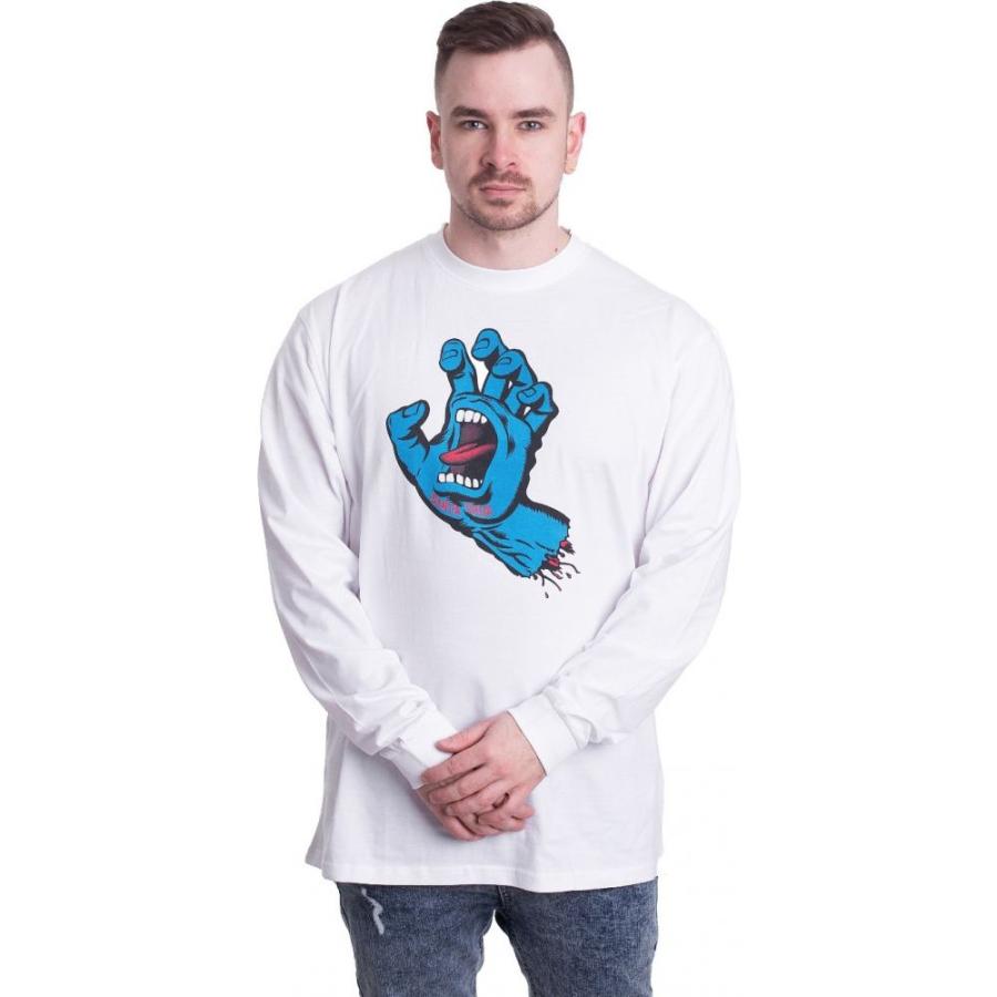 絶賛レビュー続出 サンタクルーズ Santa Cruz メンズ トップス Screaming Hand White Longsleeve White 50 Off Www Skylanceronline Com