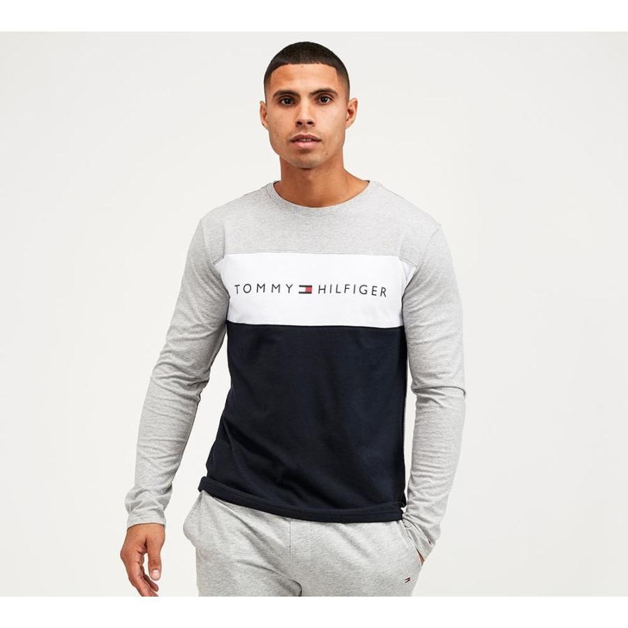 激安単価で トミー ヒルフィガー Tommy Hilfiger メンズ 長袖tシャツ トップス Retro Ringer Long Sleeved T Shirt Grey 新版 Teslaimagem Com Br