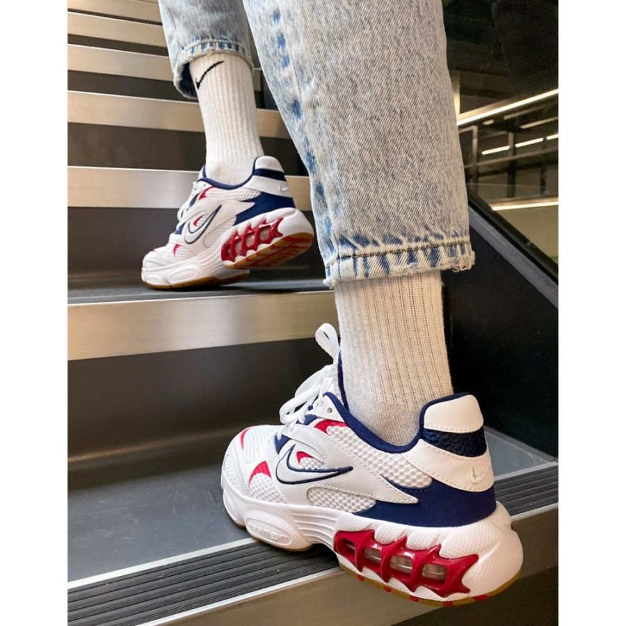 ナイキ Nike レディース スニーカー シューズ 靴 Zoom Air Fire Trainers In White And Navy Red Mix ホワイト Ap フェルマート Fermart シューズ 通販 Yahoo ショッピング