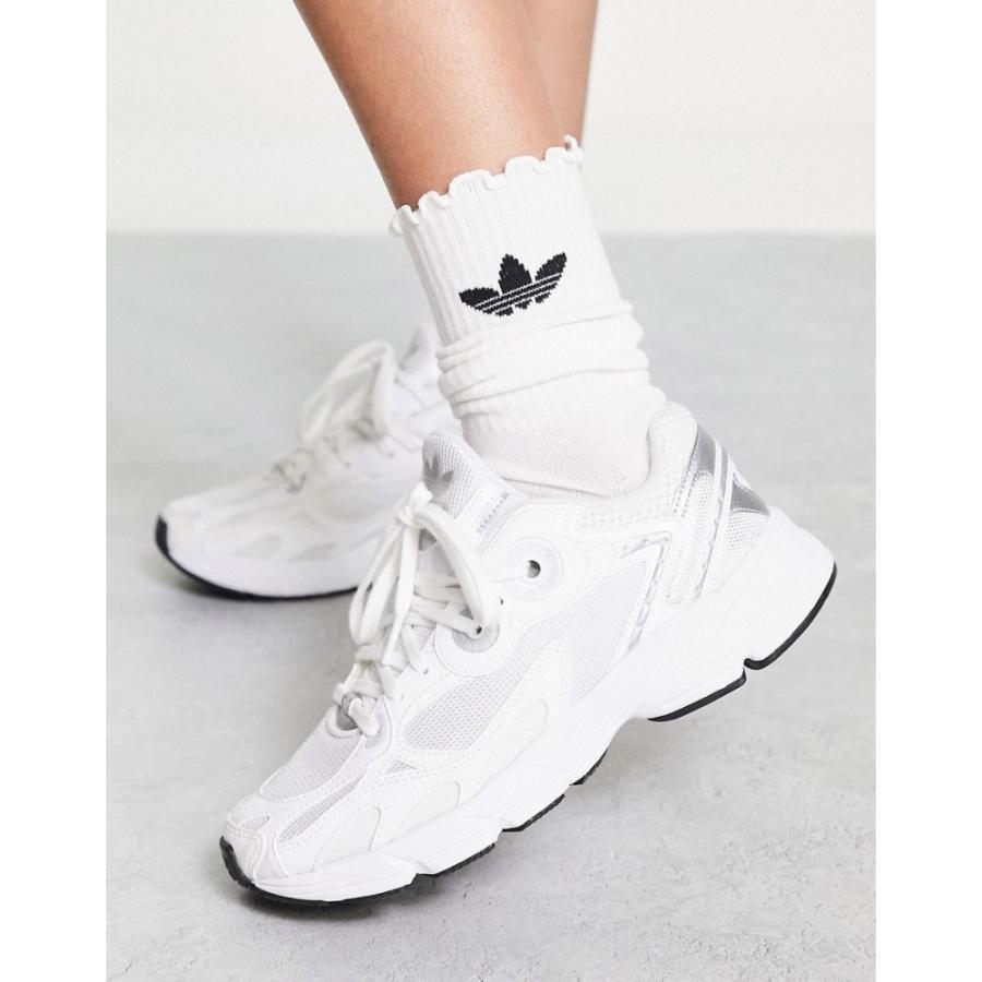 22新作モデル アディダス Adidas Originals レディース スニーカー シューズ 靴 Astir Trainers In White With Silver Details ホワイト その他シューズ サイズ Uk4 5