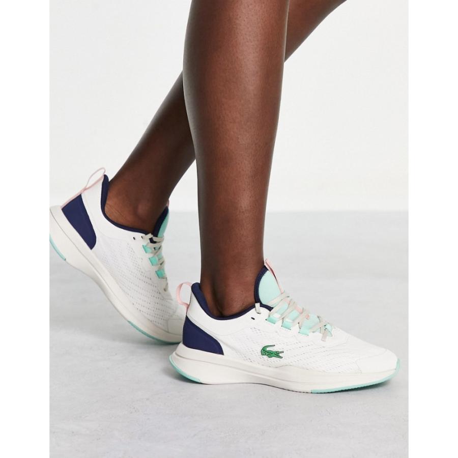 最新デザインの ラコステ Lacoste White Blue Off In Trainers Spin Runner シューズ 靴 スニーカー レディース その他シューズ サイズ Uk3