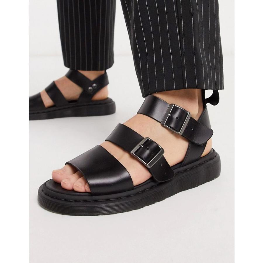ドクターマーチン Dr Martens メンズ サンダル シューズ 靴 Gryphon Strap Sandals In Black ブラック Fakfakkab Go Id