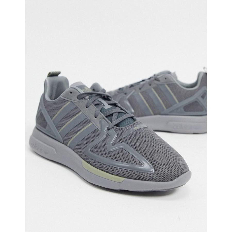 美しい アディダス Adidas Originals メンズ スニーカー シューズ 靴 Zx 2k Flux Trainers In Grey グレー 手数料安い Suporte Dbios Com Br