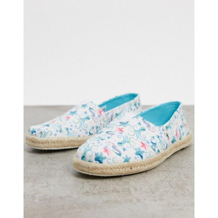 現金特価 トムス Toms レディース エスパドリーユ シューズ 靴 Alparagata Espadrilles In White ホワイト 信頼 Zoetalentsolutions Com