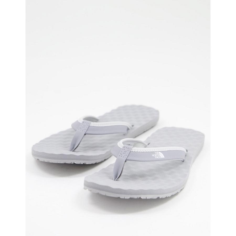 絶品 ザ レディース ビーチサンダル ノースフェイス ザ Face North The ノースフェイス グレー Grey In Flop Flip Mini Camp Base シューズ 靴 ビーチサンダル レディース Face North The サンダル ミュール
