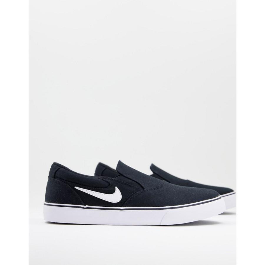 ナイキ Nike Sb メンズ スケートボード スニーカー スリッポン フラット シューズ 靴 Chron 2 Slip On Skate Trainers In Black ブラック Consultoriabrastec Com Br