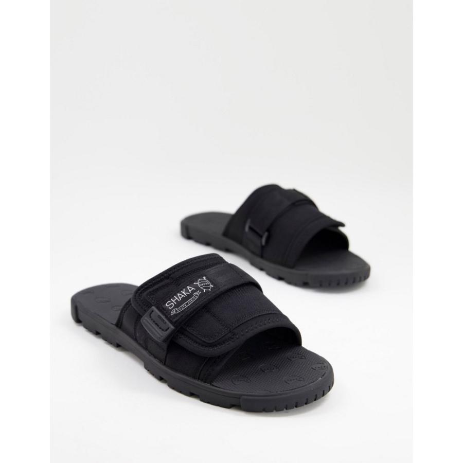 話題の人気 Shaka ブラック Black In Sliders Bootcamp シューズ 靴 シャワーサンダル サンダル メンズ Shaka シャカ シューズ 靴 メンズ サンダル シャカ サンダル