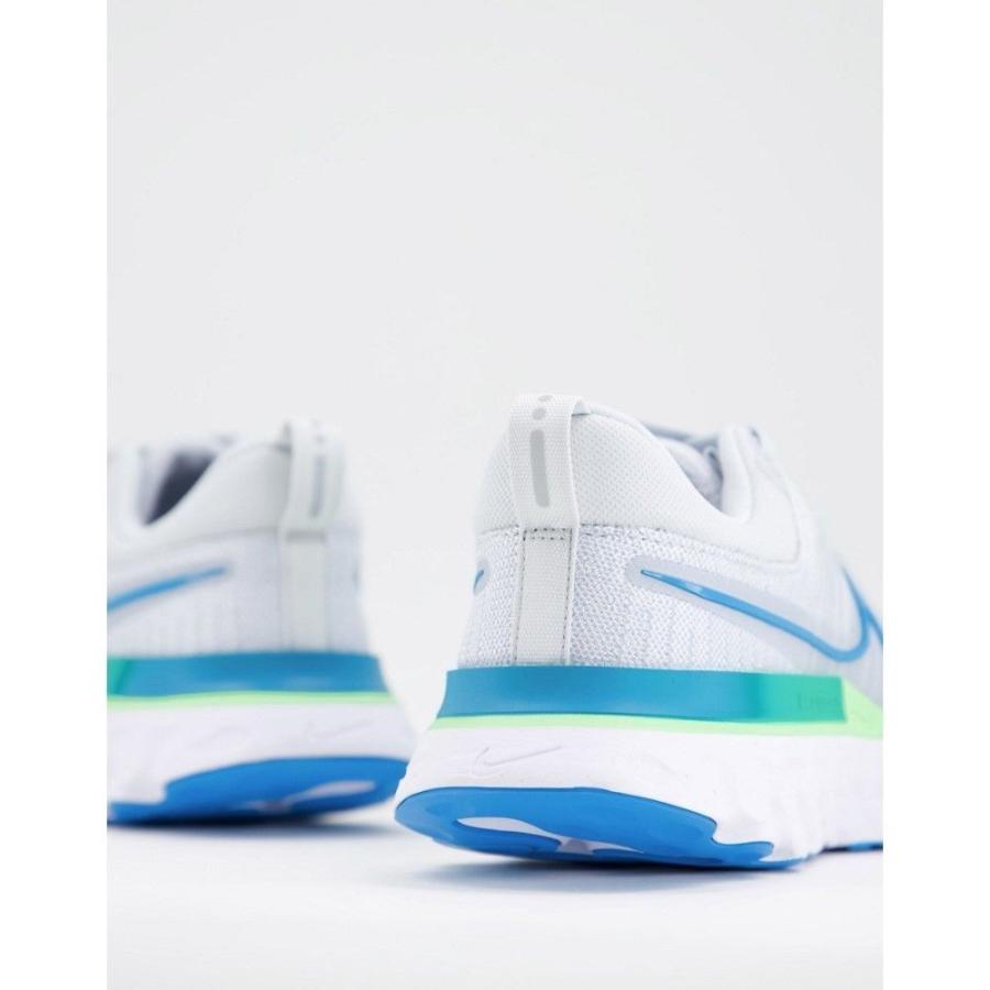ナイキ Nike Running メンズ ランニング・ウォーキング シューズ・靴 React Infinity Run Flyknit trainers in white ホワイト｜fermart-shoes｜02