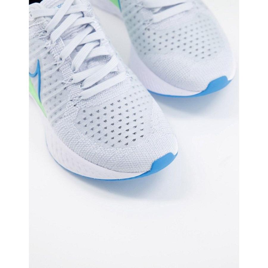 ナイキ Nike Running メンズ ランニング・ウォーキング シューズ・靴 React Infinity Run Flyknit trainers in white ホワイト｜fermart-shoes｜03