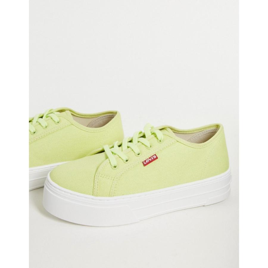 リーバイス Levi S レディース スニーカー シューズ 靴 Tab Logo Platform Canvas Trainer In Beige ベージュ Ap フェルマート Fermart シューズ 通販 Yahoo ショッピング