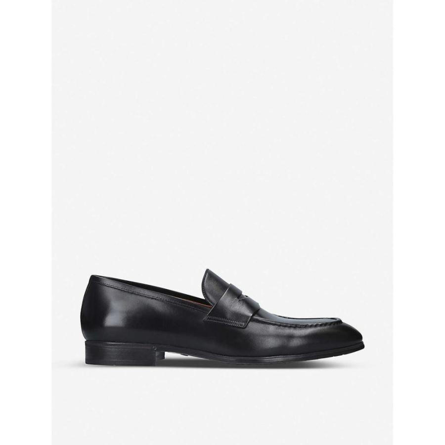 サントーニ Santoni メンズ ローファー シューズ 靴 Simon Leather Penny Loafer Black Www Arilab Com Tr Index Php