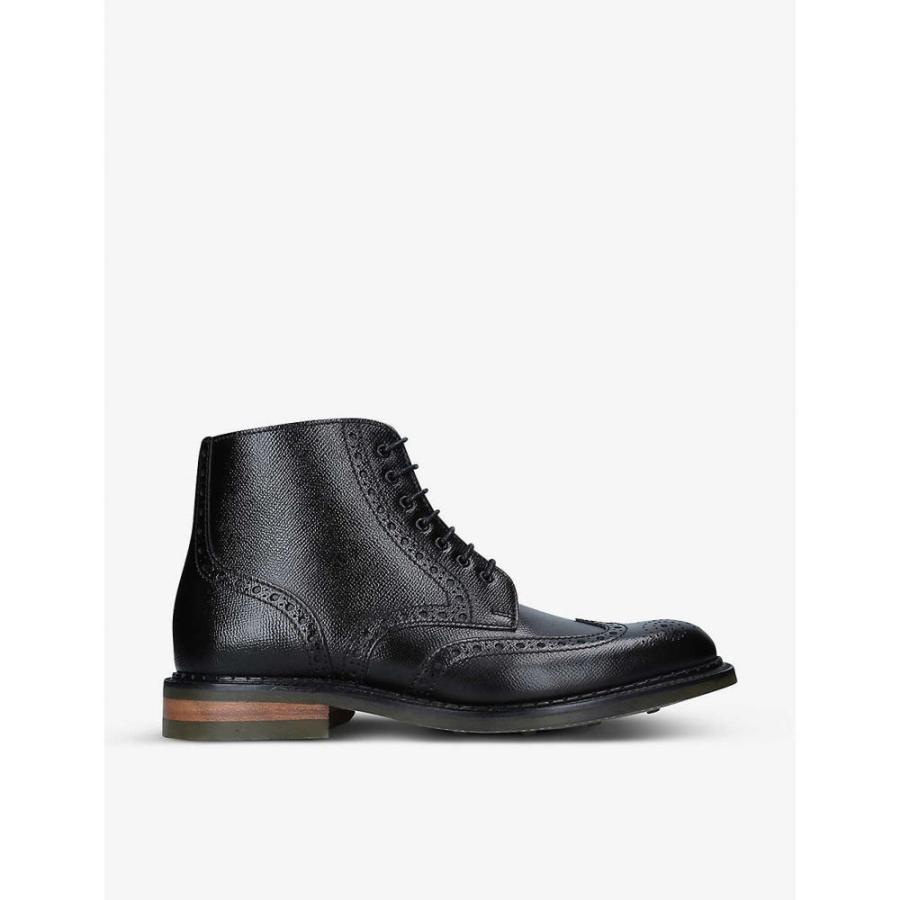 高い素材 バーカー Barker メンズ ブーツ ブローグ シューズ 靴 Knights Brogue Detail Leather Boots Black 初回限定 Manzanaresgener Com Ar