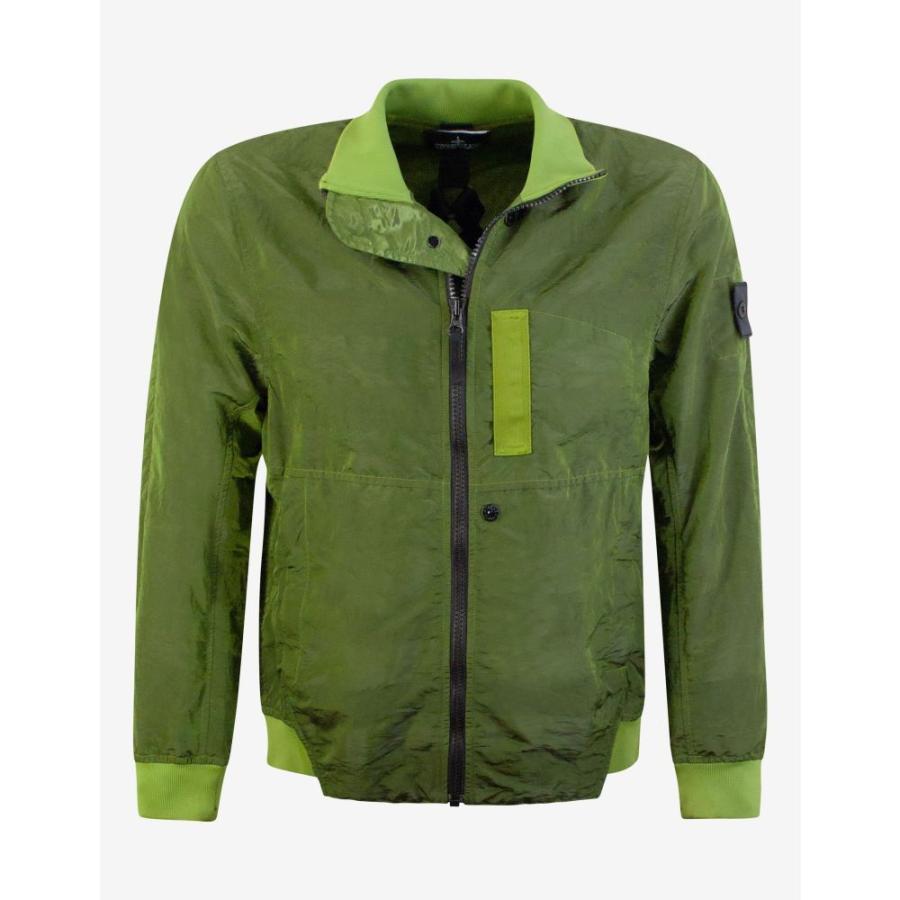 一部予約 Metal Nylon Striped アウター ミリタリージャケット ブルゾン メンズ Project Shadow Island Stone ストーンアイランド ブルゾン ストーンアイランド Project Shadow Island Stone Green Green Jacket Bomber ジャケット Postetelecom Gouv Cg