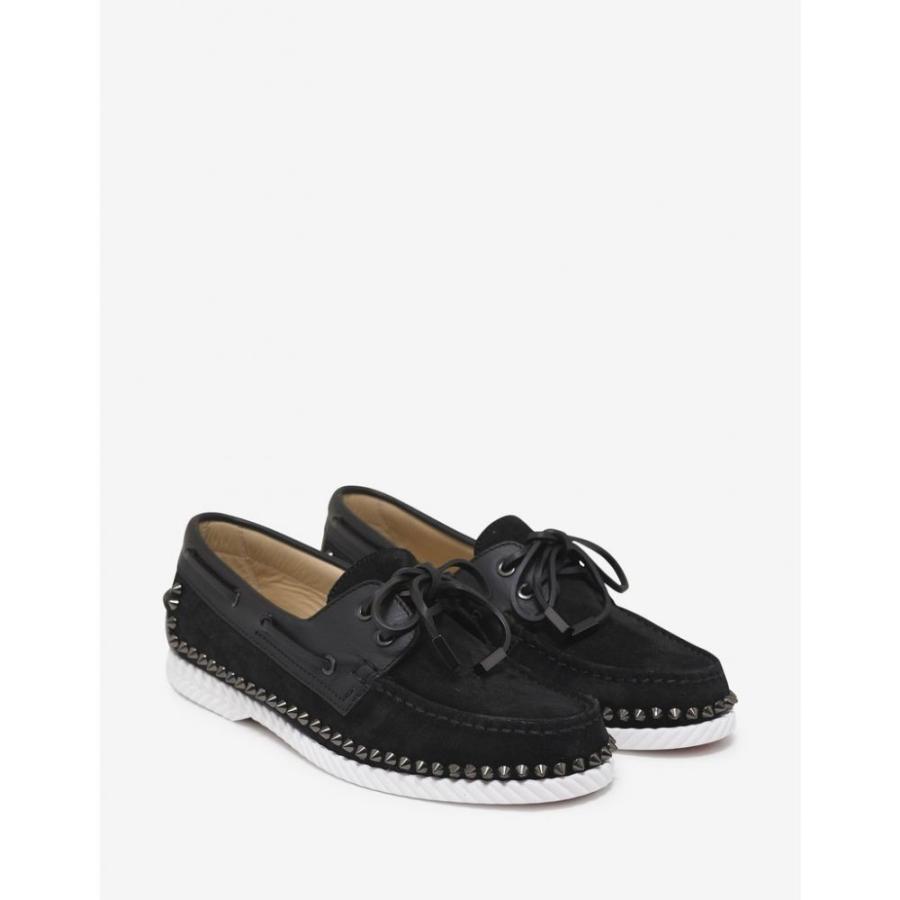 特価ブランド のlouboutin Black Flat Crosta メンズ Boat Fermart ルブタン Shoes Flat クリスチャン Christian Cb2 Ff557aa90b フェルマート Wax シューズ デッキシューズ デッキシューズ Steckel シューズ 靴 メンズ デッキシューズ