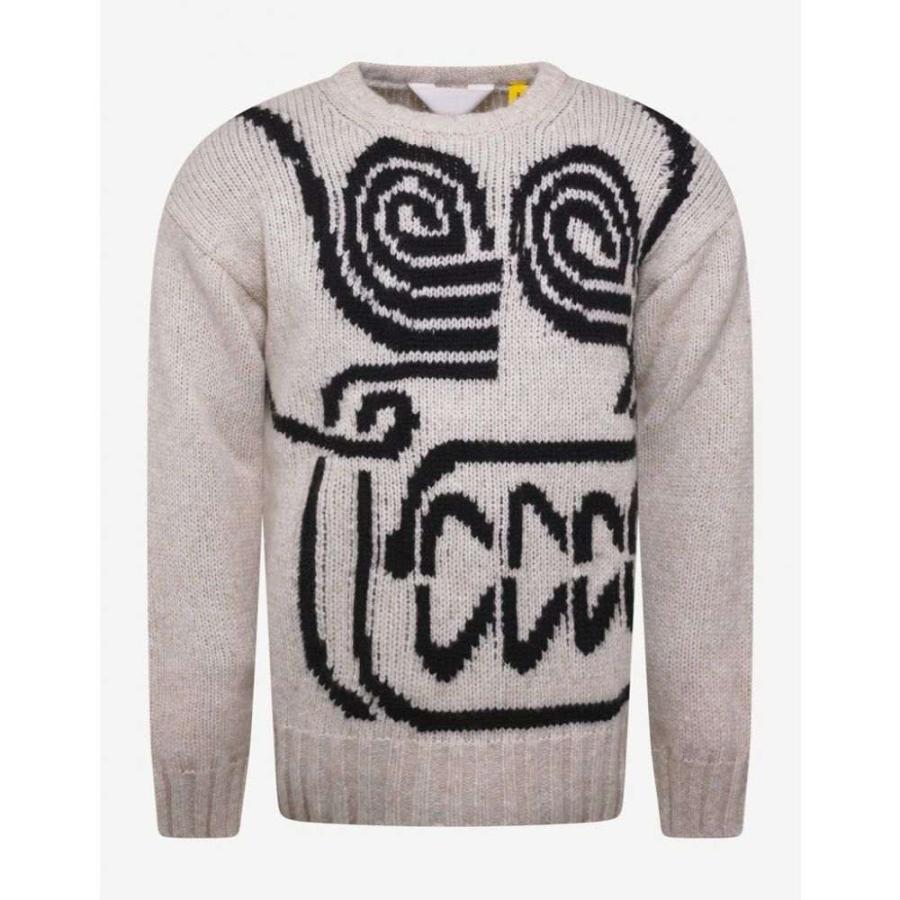 モンクレール 2 Moncler 1952 メンズ ニット セーター トップス Off White Rostarr Skull Sweater White Supersport Tn