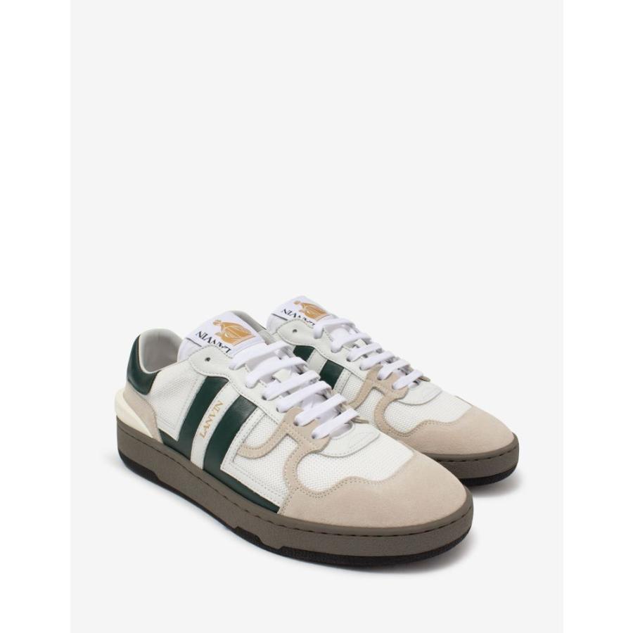 ランバン Lanvin メンズ テニス シューズ 靴 Clay White White メンズ Green スポーツ Tennis Trainers White