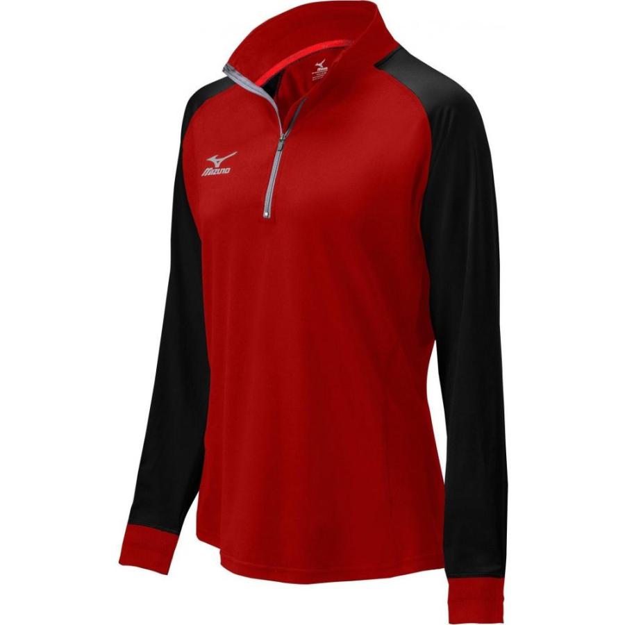 最適な材料 ミズノ Mizuno レディース バレーボール ハーフジップ ジャケット アウター Elite 9 Prime 1 2 Zip Volleyball Jacket Red Black お1人様1点限り Www Muslimaidusa Org
