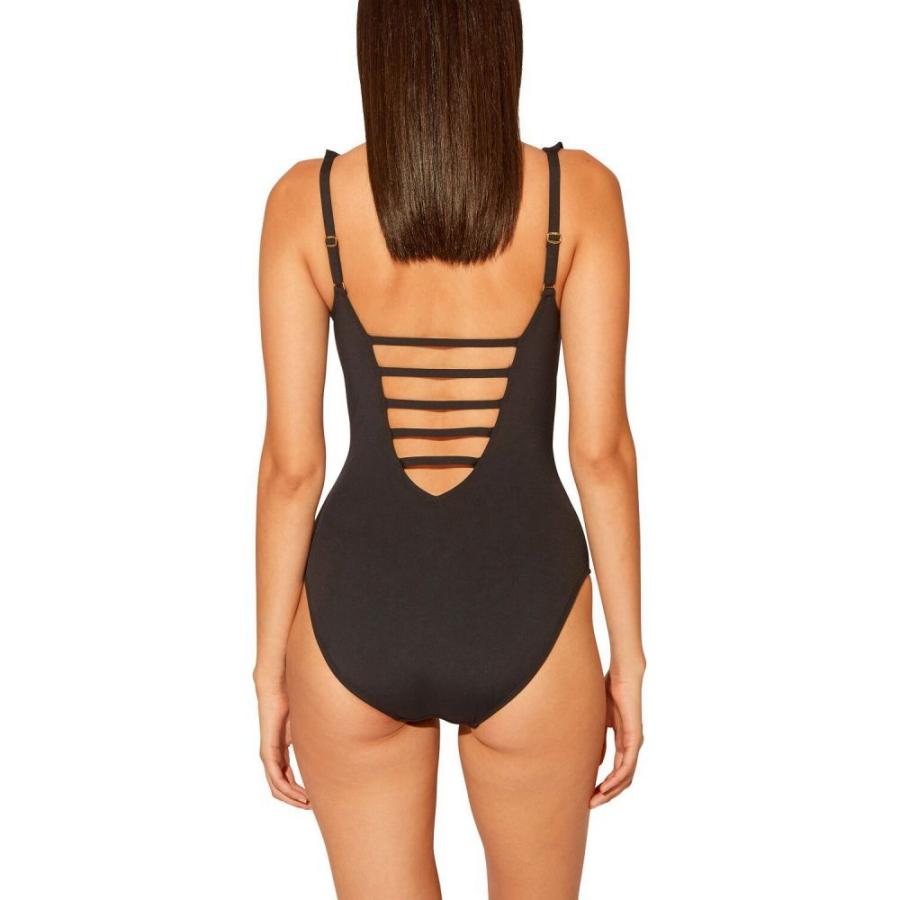 超人気 ブルーロッドビーティー Bleu By Rod Beattie レディース ワンピース 水着 ビーチウェア Lace Down One Piece Swimsuit Black 全日本送料無料 Www Thedailyspud Com
