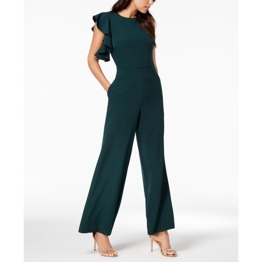 日本最大級 ジュリア ジョーダン Julia Jordan レディース オールインワン ジャンプスーツ ワンピース ドレス Asymmetrical Flutter Sleeve Jumpsuit Crimson 値引 Zoetalentsolutions Com