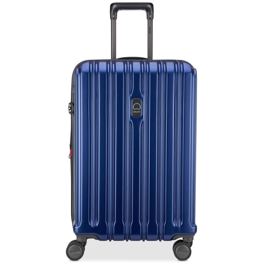 デルシー Delsey ユニセックス スーツケース キャリーバッグ バッグ Connectech 25 Expandable Spinner Suitcase Matte Blue Siamrathnews Com