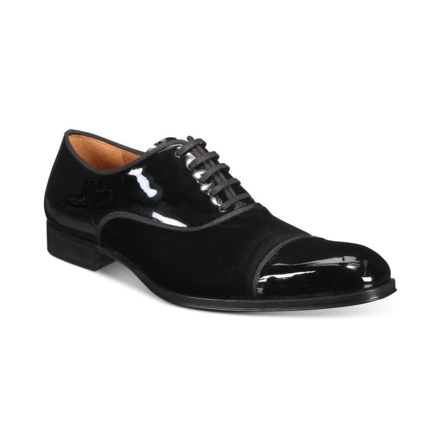 メツラン Mezlan メンズ 革靴 卓越 ビジネスシューズ シューズ Patent Shoes Velvet 靴 Oxford Black