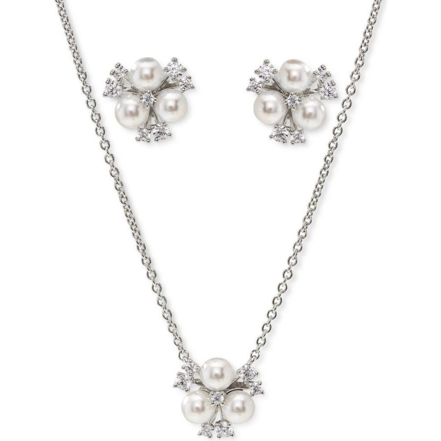 初回特典付 エリオット ダノリ Eliot Danori レディース イヤリング ピアス Cubic Zirconia Imitation Pearl Cluster Pendant Necklace Stud Earrings Set 新品即決 Skylanceronline Com