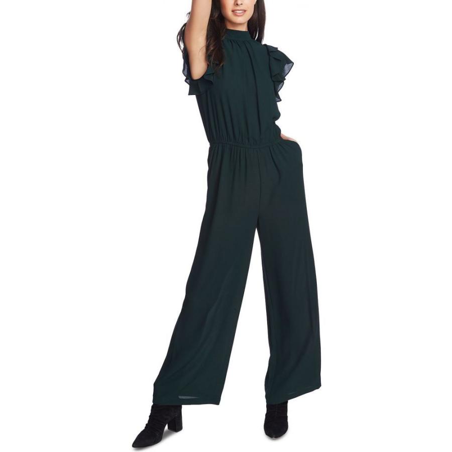 全国宅配無料 ワンステート 1 State レディース オールインワン ジャンプスーツ Vネック ワンピース ドレス V Neck Flutter Sleeve Jumpsuit Rich Black コンビニ受取対応商品 Claimkar Com