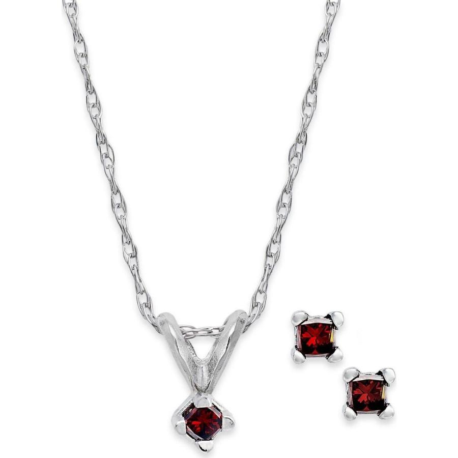 メイシーズ Macy S ユニセックス イヤリング ピアス 10k White Gold Red Diamond Necklace And Earrings Set 1 10 Ct T W No Color Www Fakfakkab Go Id