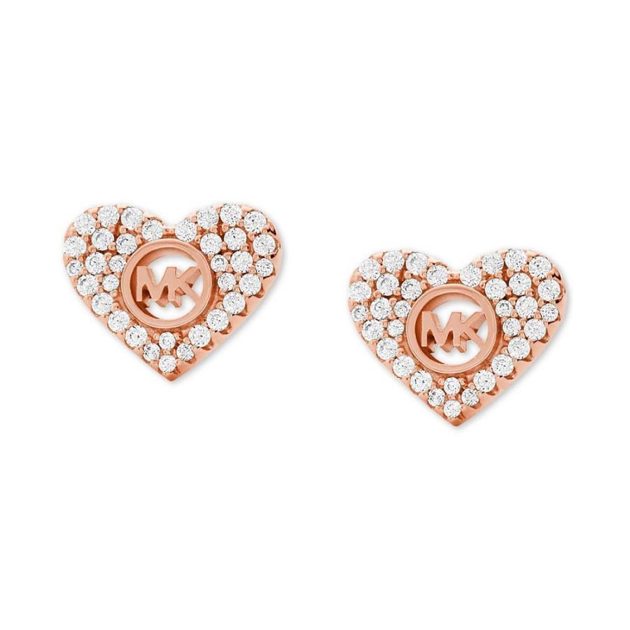 本物の イヤリング ピアス コース マイケル Kors Michael マイケル Gold Rose Earrings Stud Heart Logo Pave ジュエリー アクセサリー ハート スタッドピアス イヤリング ピアス ユニセックス Kors Michael コース メンズアクセサリー Rideshare2vote Com