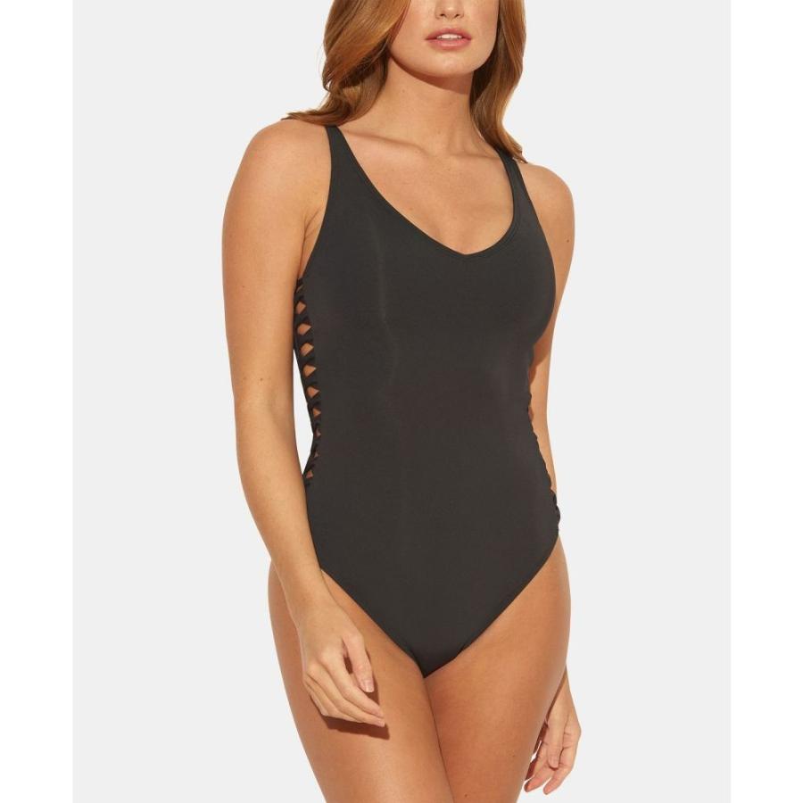 ブルーロッドビーティー Bleu By Rod Beattie レディース ワンピース 水着 ビーチウェア Bleu Rod Beattie V Neck Strappy One Piece Swimsuit Black Www Arilab Com Tr Index Php