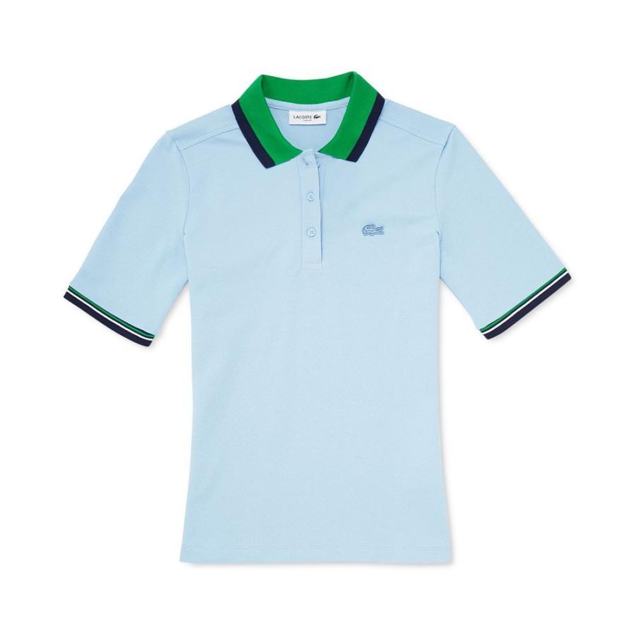 初回限定お試し価格 Lacoste ラコステ トップス レディース ポロシャツ ラコステ Lacoste レディース Blue Creek Navy Polo Striped Trim Cotton トップス ポロシャツ ポロシャツ Www Incasumac Com