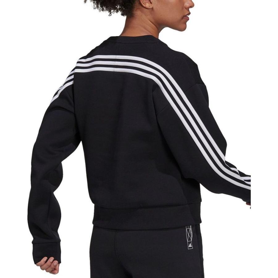 激安通販 Adidas アディダス Black Sweatshirt Crew 3 Stripe トップス スウェット トレーナー レディース Adidas アディダス レディース スウェット トレーナー トップス Solvestudentdebt Com