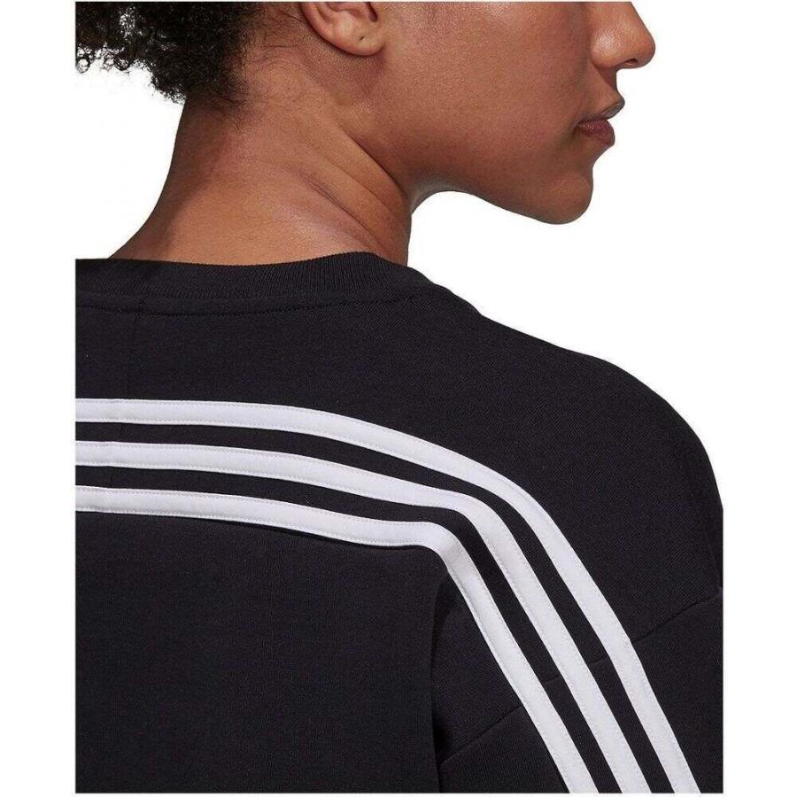 激安通販 Adidas アディダス Black Sweatshirt Crew 3 Stripe トップス スウェット トレーナー レディース Adidas アディダス レディース スウェット トレーナー トップス Solvestudentdebt Com