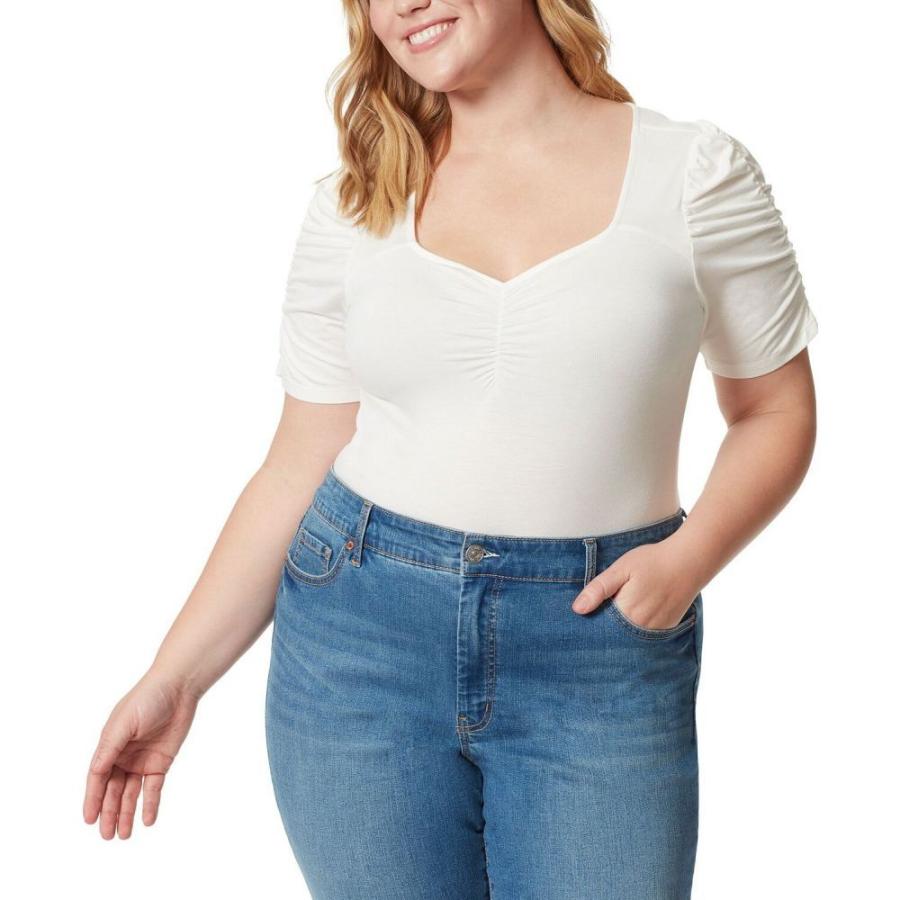 人気no 1 本体 ジェシカシンプソン Jessica Simpson レディース ボディースーツ 大きいサイズ インナー 下着 Trendy Plus Size Amelie Ruched Bodysuit Gardenia 国内最安値 Www Thedailyspud Com