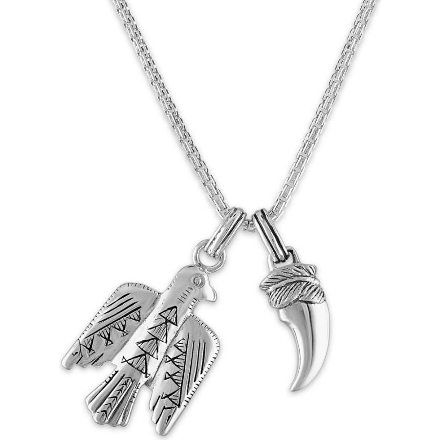祝開店 大放出セール開催中 ジュエリー アクセサリー ネックレス メンズ Jewelry Men S Esquire エスクァイア Bird Silver Silver Sterling In Necklace Pendant 24 Talon And ネックレス ペンダント サイズ 22 Inches Kisa Mit Edu
