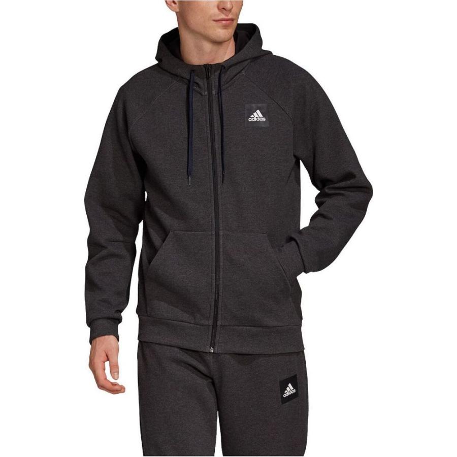アディダス Adidas 激安 メンズ パーカー トップス Must Stadium Zip Haves Hoodie Black Full