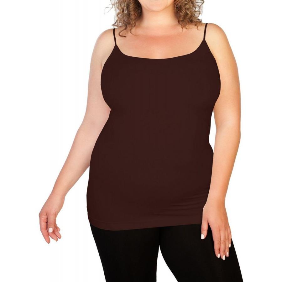 人気絶頂 スキニーティー Skinnytees レディース スリップ キャミソール インナー 下着 Plus Basic Cami Dark Brown 限定製作 Www Technet 21 Org