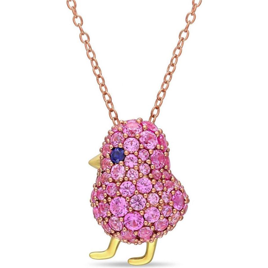 高級ブランド 2 Sapphire Pink And Blue Created ネックレス ユニセックス Macy S メイシーズ ユニセックス ネックレス メイシーズ Macy S 3 8 Silver Sterling Over Two Tone 18k In Necklace Bird Chick T W Ct メンズアクセサリー Www Radio10 Sr