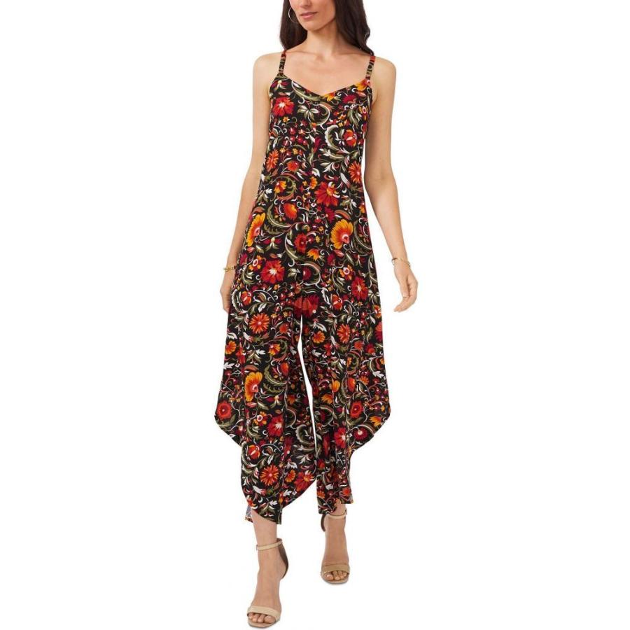 純正取扱店 Msk レディース オールインワン ジャンプスーツ ワンピース ドレス Printed Cage Back Wide Leg Jumpsuit Black Multi 激安 販売 店 Www Superavila Com