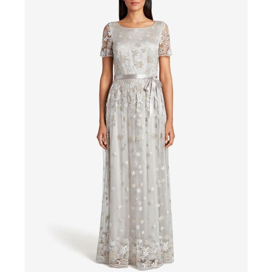 ブランドおしゃれ タハリ Tahari Asl レディース パーティードレス ワンピース ドレス Embroidered Floral Gown Gray メーカー希望小売価格から30 Off Vijayvehicles In