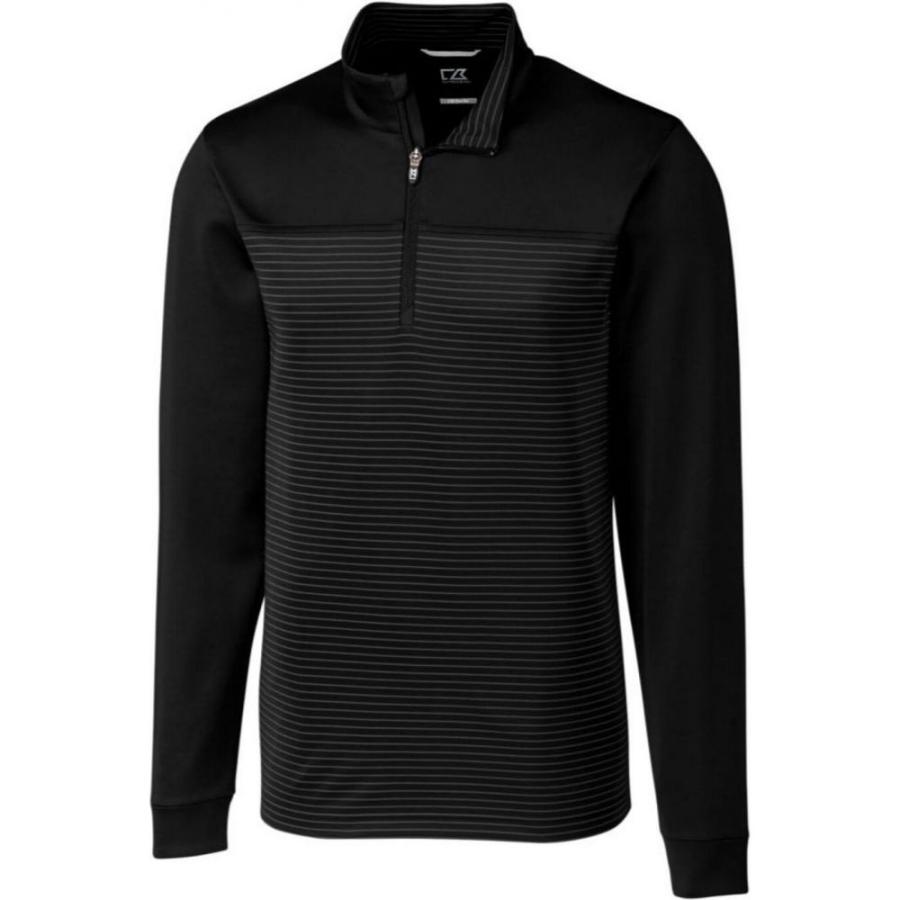 カッター バック Cutter Buck メンズ トップス Cutter And Buck Big And Tall Traverse Stripe Half Zip Black Icra Uk Net