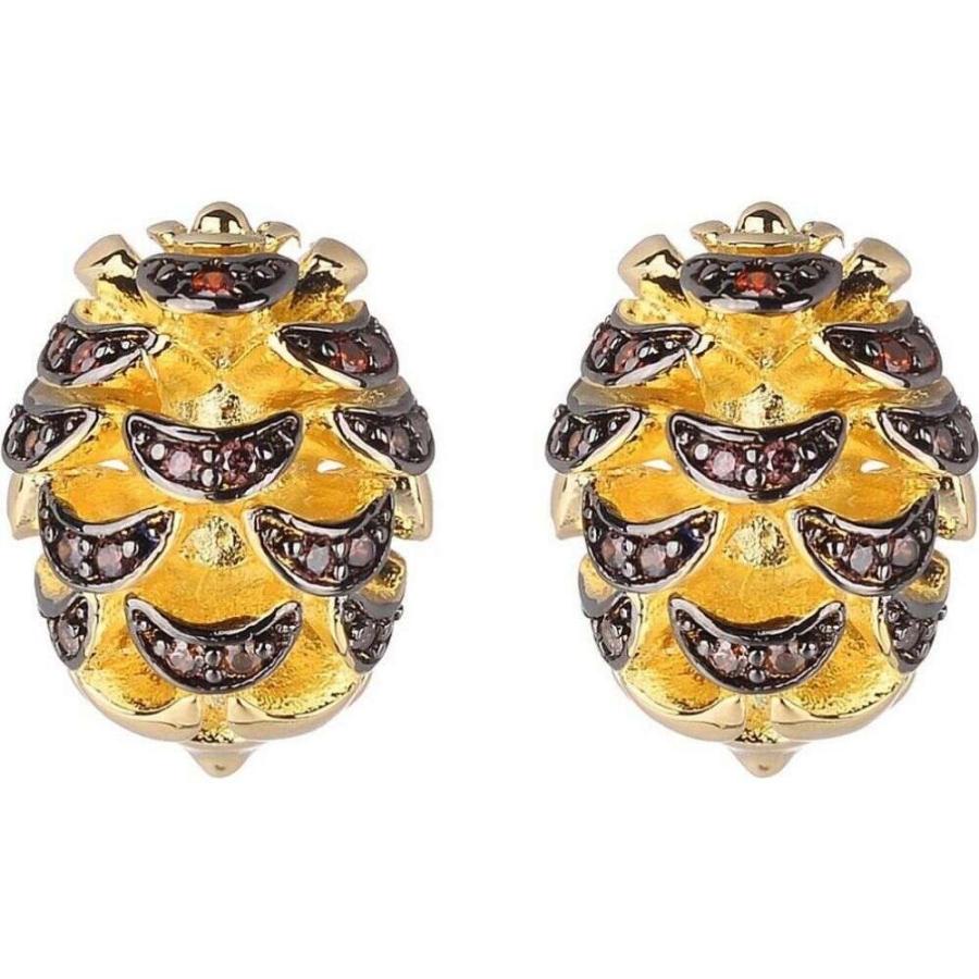 輝く高品質な ノワール ジュエリー Noir レディース イヤリング ピアス スタッドピアス ジュエリー アクセサリー Acorn Stud Earring With Cubic Zirconia Stones Gold 海外最新 World Of Heating De