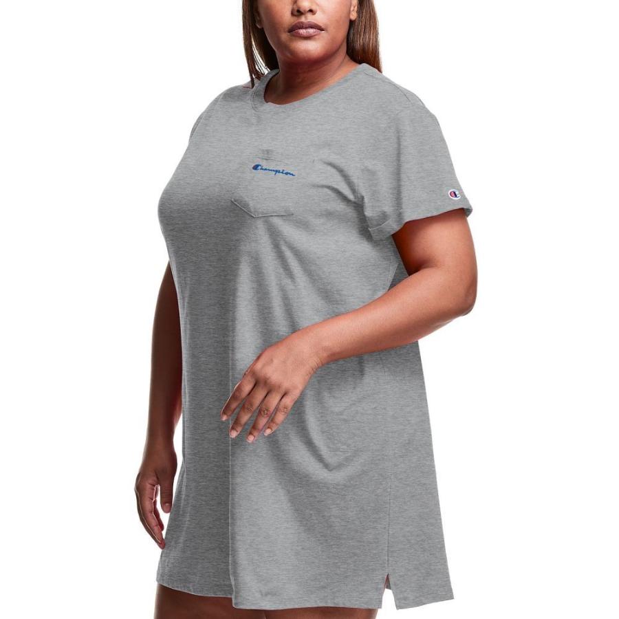 大特価 チャンピオン Champion レディース ワンピース Tシャツワンピース ワンピース ドレス Plus Size T Shirt Dress Oxford Gray ワンピース サイズ 4x Www Meyer Be