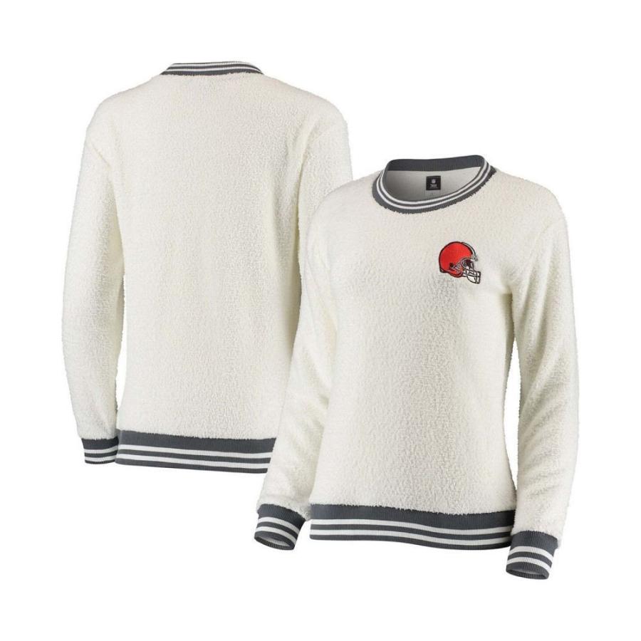 柔らかい コンセプト Sweatshirt Pullover Knit Granite Browns Cleveland Charcoal Cream スウェット トレーナー レディース Sport Concepts スポーツ トレーナー サイズ M Zambia The Report Com