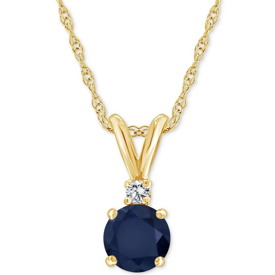 【オープニング大セール】 (1/2 Emerald ネックレス ユニセックス Macy's メイシーズ ct. Sapphire) & Ruby in (Also Gold 14k in Necklace Pendant 18" Accent Diamond & t.w.) ネックレス、ペンダント