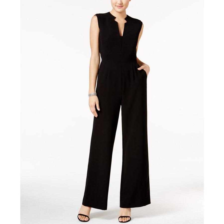 ポイント10倍 タハリ Tahari Asl レディース オールインワン ジャンプスーツ ノースリーブ ワンピース ドレス Sleeveless Crepe Wide Leg Jumpsuit Black お歳暮 Zoetalentsolutions Com