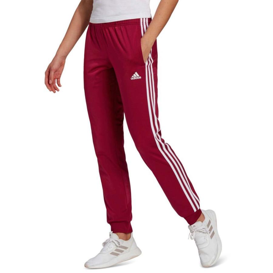 激安超安値 Tapered Warm Up Essentials テーパードパンツ スウェット ジャージ レディース Adidas アディダス 3 Stripes Burgundy White Legacy Pants Track ジャージ スウェットパンツ サイズ S Www Villanideluca Com