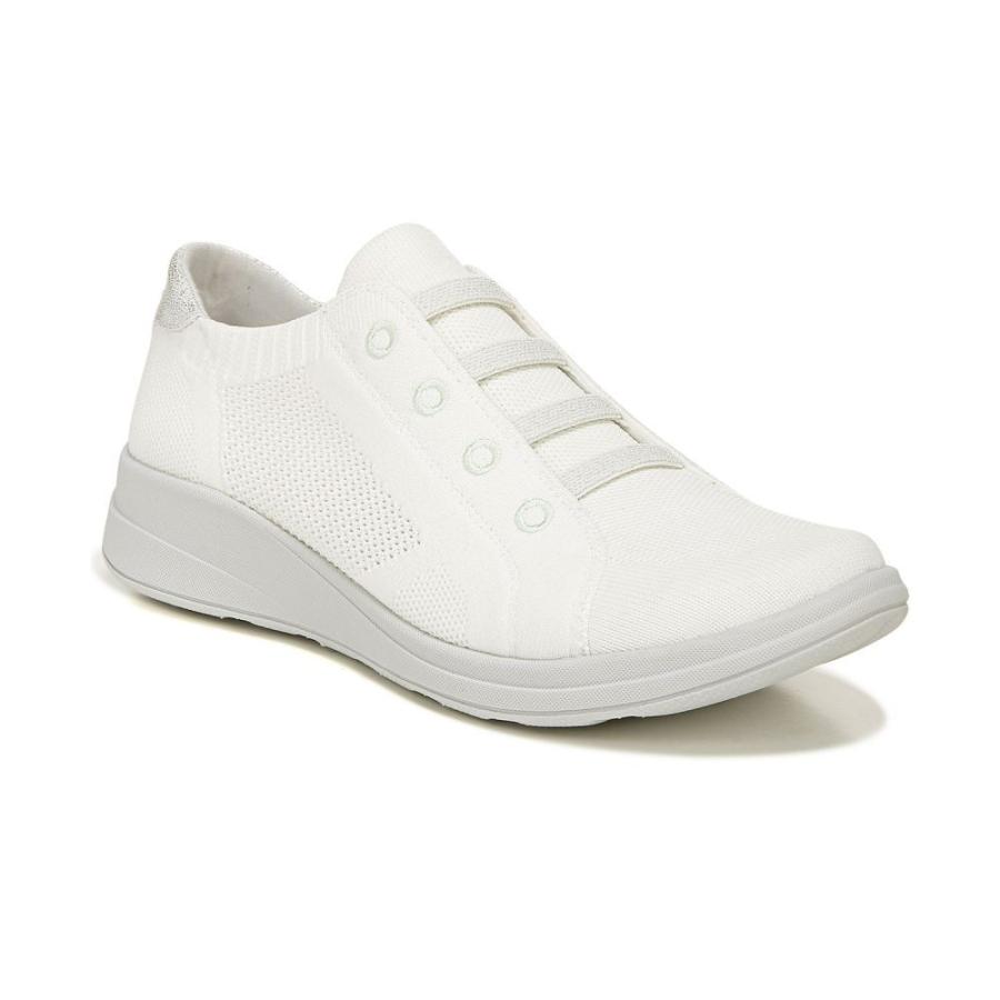 売れ筋新商品 Brilliant Sneakers Slip On Washable Knit Golden シューズ 靴 スニーカー スリッポン フラット レディース Bzees ゼィース White Fabric Knit フラットシューズ サイズ 6m