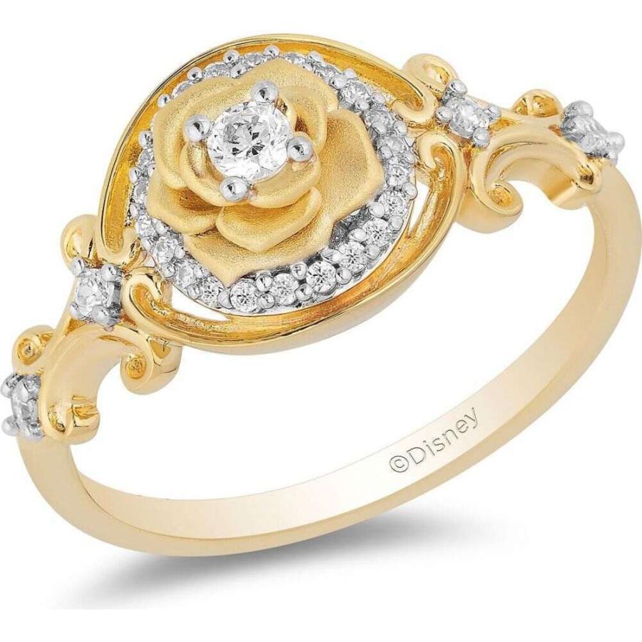 大人気定番商品 Rose Anniversary 30th Belle Diamond 指輪・リング ユニセックス Jewelry Fine Disney Enchanted 魔法にかけられて Ring Gold 14k in t.w.) ct. (1/5 指輪